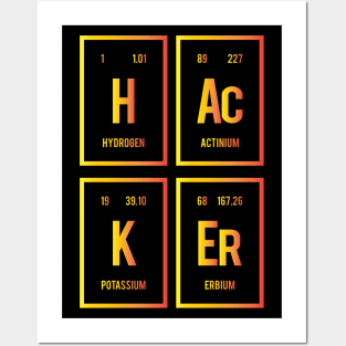 Hacker - Periodic Table of Elements Posters and Art